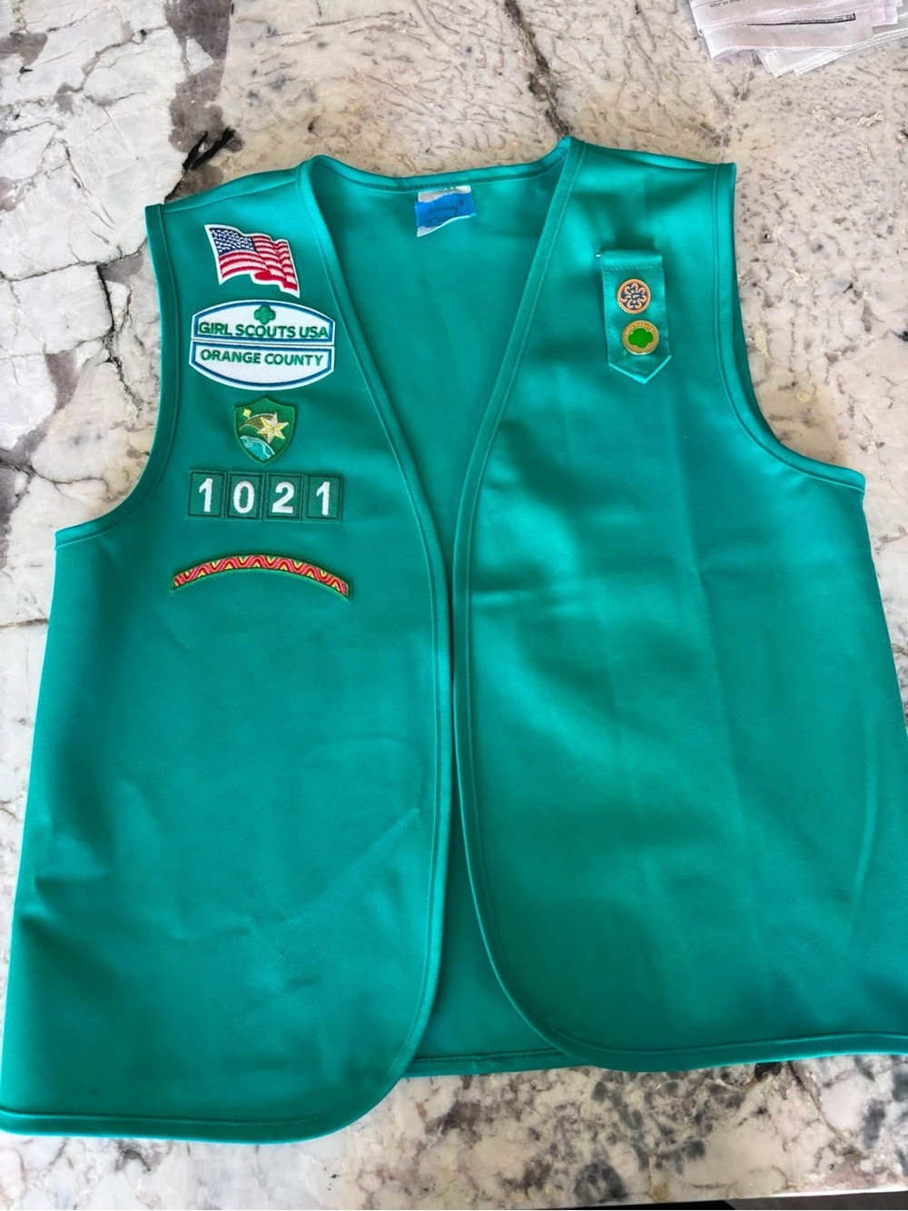 NEW Junior Girl Scout Vest
